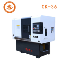 Xuanye Ck-36 High Precision Slant Bed 90 Degrees Servo Motor Steel Track CNC Lathe