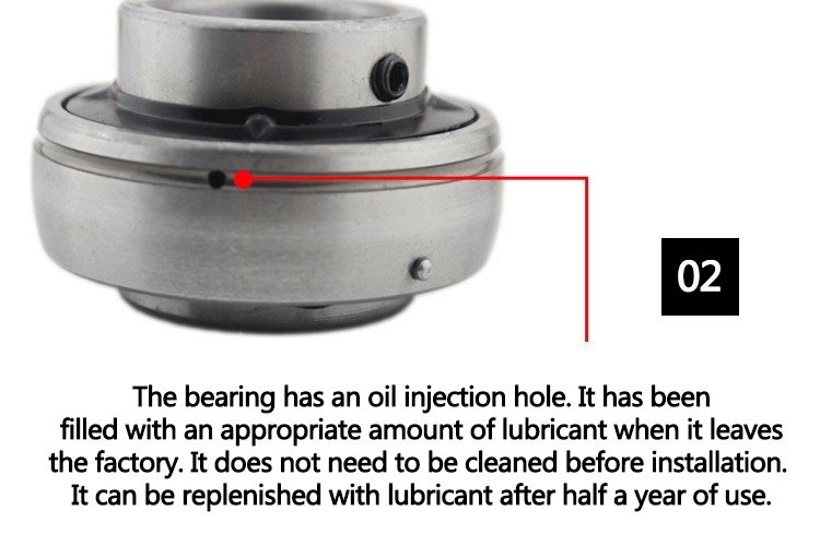 Agricultural Machinery Bearing with Two Single Lip Seals and Hex Bore 206krrb Deep Groove Ball Bearings