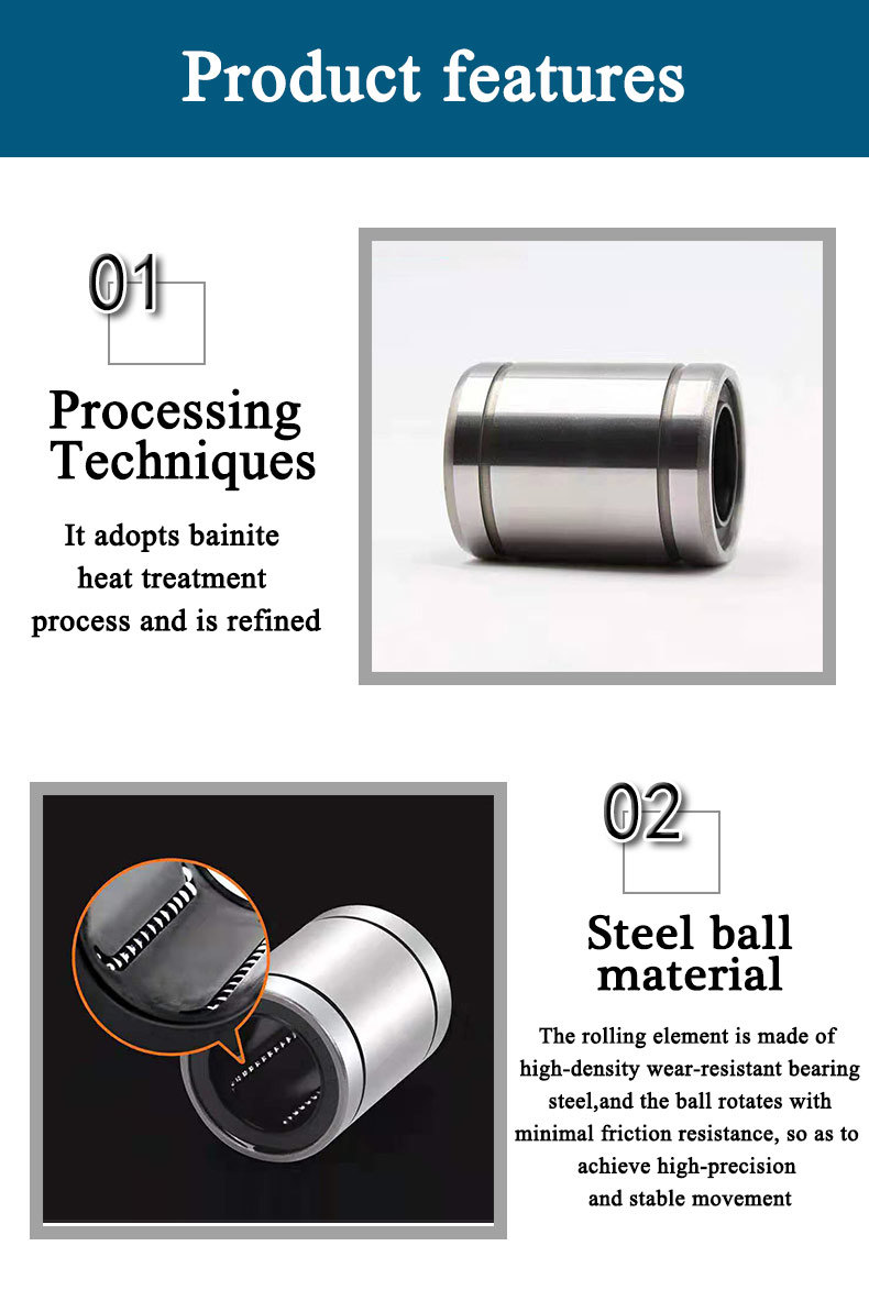 High Precision Paper Machine Bearing Lm30luu Lm40luu Lm50luu Lm60luu Linear Motion Bearing