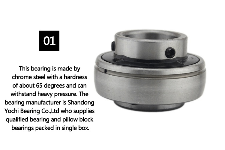 Flat Back Spherical Outer Bearing Insert with Eccentric Collar Lock 15mm Bore Bearing SA202 2RS SA202-10 Sb202-10 Bearings