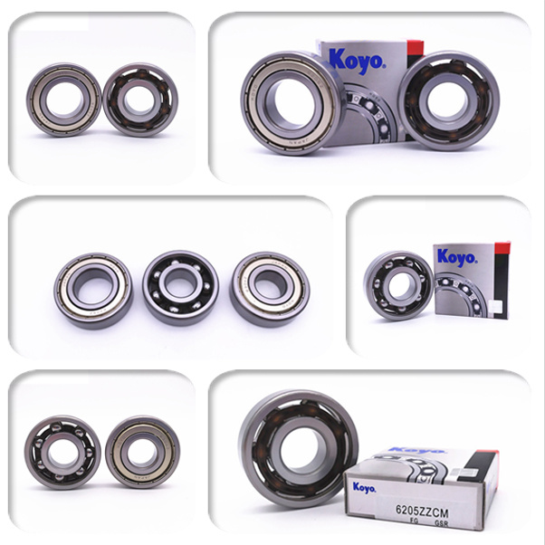 Koyo Nylon Cage Deep Groove Ball Bearings 6205 for Agricultural Machinery