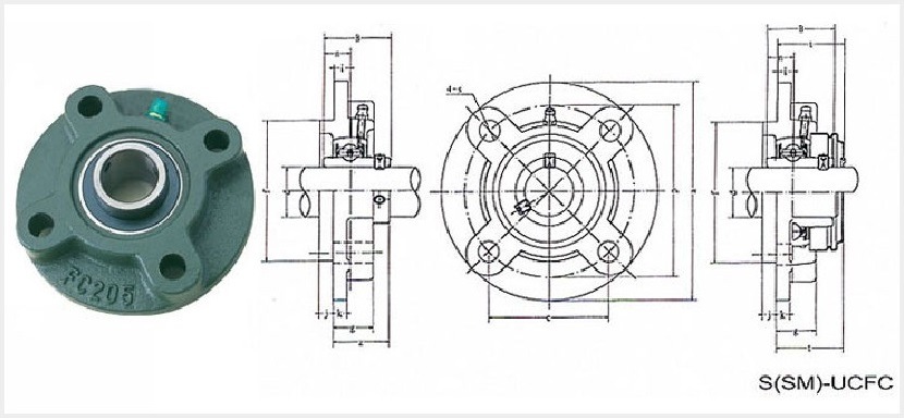 Ucfc209 Ucfc209-26 Ucfc209-27 Ucfc209-28 Pillow Block Bearing for Agricultural Machinery